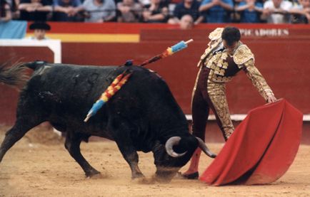 En su plaza, Valencia, el 24 de julio de 1999. Cortó una oreja a su segundo Victorino